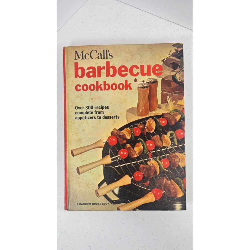 McCall's Barbecue Cookbook 1965 Vintage Grill Recipes Random House 132 Pages